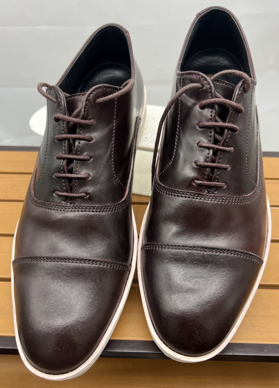 Allen Edmonds "PARK AVENUE 2.0" Oxford Dress Sneakers 10 E Burgundy (4502)